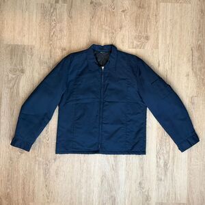 Vintage Red Kap Navy Blue Quilted Liner Work Jacket Medium Regular USA Made